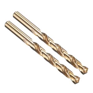 PATIKIL 27/64" Drill Bit, Jobber Straight Shank M35 Cobalt 5% High-Speed Steel 135 Gold Finish for Stainless Steel Hard Metal - 2 Pack