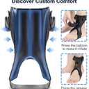 AFO Drop Foot Brace for Walking - Upgraded Inflatable Version, More Comfortable & Efficient, Adjustable Foot Drop Orthotic Brace, Achilles Tendonitis, Plantar Fasciitis, Stroke, TBI, ALS, MS, Bone Fracture, AFO (Medium, Right)