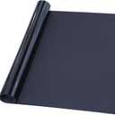 23.6"x 118" Black Blackout Window Film,100% Light Blocking Room Darkening Window Privacy Film,Frosted Glass Window Film Heat Control, Removable Window Cover Tint for Day Sleep