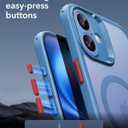 ESR for iPhone 16 Case (4 in 1) Set, Translucent Matte Case with Screen Protector, Compatible with MagSafe, Military-Grade Protection, Classic Series,Frosted Blue