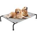 Amazon Basics Cooling Elevated Breathable Pet Bed For Dog, X-Large (60.1 x 37.1 x 8.9 Inches), 1 count, Grey