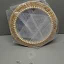 15 Inch Boho Round Hanging Wall Mirror Decorative Rattan Circle Mirrors for Farmhouse, Living Room, Bedroom