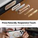 TORRAS Organic Leather for iPhone 17 Pro Case with Stand, Fit for Magsafe, 360 Spin Stand with Camera Control, Premium Leather Durable Stylish Q3 VegSkin for iPhone 17 Pro Phone Case, Cloud White