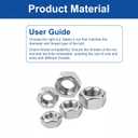 3 x QISHENG 50 PCS 1/4"-20 Stainless Steel SAE Hex Nuts,Stainless Steel 18-8 A2(304) Nut,Home Nut (Colorless)