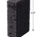 Black Scrub Sponges. Made in Europe. 9 Pack, 4.3x2.8x1.4 inches. Heavy Duty and Non Scratch Fiber. Kitchen Sponges Pack with No Smell. for Dishes and Household Washing