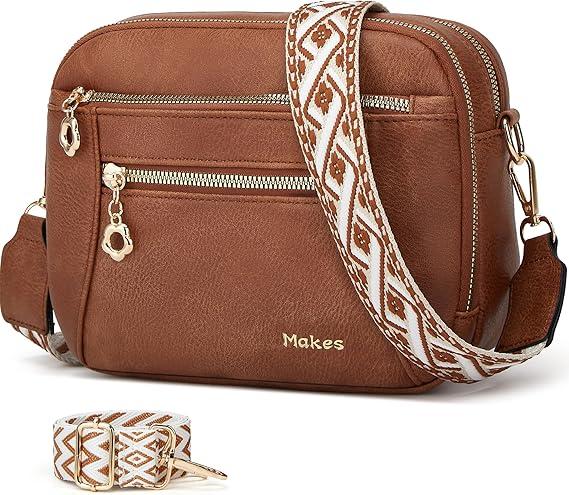 Crossbody Purse for Women Small Crossbody Bags Trendy Vegan Leather with Adjustable Shoulder Straps Mothers Wife Mom Gifts