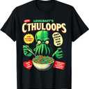 Cthuloops Cereal Parody T-Shirt for Horror Fans - Cthulhu T-Shirt XL