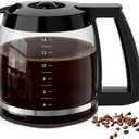 14-Cup Coffee Pot Replacement for Cuisinart Coffee Maker DCC-220, DCC-2600, DCC-2800,DCC-3200P1,CBC-7000PC,CBC-7200PC,CBC-7400PC,DCC-1800FR. Glass Carafe Replacement for Cuisinart with Sturdy Handle.
