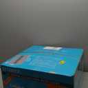 20 inches Flush Mount Bamboo Wicker Boho Ceiling Fan with Light,Bladeless Enclosed Low Profile Fandelier for Indoor Bedroom Kitchen (White)