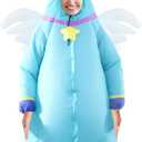 Inflatable Costume, Halloween Costumes Men Women Unicorn Rider, Blow Up Costume for Unisex Godzilla Toy (Full Body Blue Unicorn - Adult)