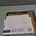 Atomic Digital Wall Clock With Backlight For Low Vision- 2In. Display