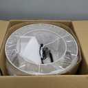 HILUXIA 18 Inch Large Semi Flush Mount Ceiling Light Fixture with Dual Drum Design, Farmhouse Fabric Linen Shade for Bedroom, Living Room, Kitchen, and Dining - Modern Chandelier Lamp