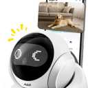 AEZ Pet Camera 1080P HD Lens Cat/Dog Camera Robot,Indoor Movable with Auto-Recharge, 2-Way Audio,Blinky Bot with Night Vision,Smart App Control for Cats/Dogs/Baby/Elderly (SD/Cloud Storage)