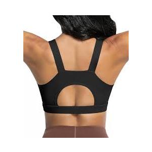 Comper Racerback Sports Bras for Women High Impact Workout Bra Medium Support Wide Straps Running Sport Bras Yoga Tank Tops