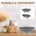 Ceramic Fruit Bowl  10 Gray Decorative Bowl for Kitchen Counter  Modern Pedestal Bowl, Fruit Bowls, Catch All Bowl, and Fruit Basket for Kitchen Counter