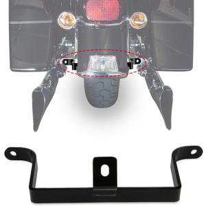 PSLER Saddle Bag Saddlebag to Fender Support Bracket Saddlebag Mount to Mudguard Support Bar for Touring Street Glide Road Glide FLTR Electra Glide FLHT Road King FLHR 1984-2008 Gloss Black