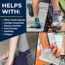 Pembrook Ankle Compression Socks for Women & Men - 4 Pairs | Sports Running Compression Socks | Athletic Ankle Support Socks, XX-Large