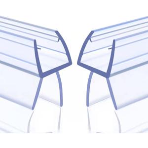 Frameless Shower Door Bottom Seal 2-Pack Think 1/4"(6mm) Long 36''(914mm) Shower Door Sweep to Create a Water Barrier Shower Door Seal Strip Design to Stop Leaks