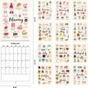 3 x Wall Calendar 2026 Vertical Monthly Wall Calendar 12 Month Hanging Wall Planner8.3" X 11.7 ", Thick Paper, Cute Design (Beige)