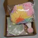 Pastel Macaron Rainbow High Chair Banner Felt Happy Birthday Banner Pre-Strung Birthday Party Decorations For 1st Girl Birthday Backdrop