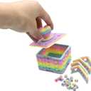 2-in-1 3D Printed Puzzle Gift Box Set - Interactive Mystery Box with Screw Challenge & Heart-Shaped Rose Case - Creative Money/Jewelry Holder for Valentines Day, Anniversary, Birthday Surprise (Pink/Red)