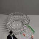 Vintage Ceiling Light, Black Semi Flush Mount Lighting with Scalloped Clear Glass Shade, Hallway Light Fixtures Ceiling Mount, Modern Farmhouse Chandelier for Kitchen Bathroom, 3 Lights