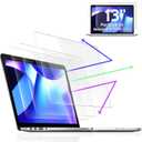 3-Pack Anti Blue Light Screen Protector for MacBook Air 13 Inch(2018-2021,M1)&MacBook Pro 13In(2016-2022,M1,M2), 13.3" Mac Laptop Glare Filter Uv Blocker Shield Cover Eye Protection Film