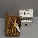 ZHANG XIAO QUAN Gold Knife Set with White Block, High Carbon Stainless Steel Knife Set, Razor-Sharp and Durable, Hundreds of Years of Masterful(15Pcs)