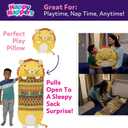Happy Nappers Pillow & Sleepy Sack- Comfy, Cozy, Compact, Super Soft, Warm, All Season, Sleeping Bag with Pillow- Lion (Large)