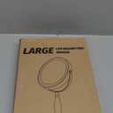 DASLAVA 30x Magnifying Mirror, Lighted Makeup Mirror with 3 Colors Modes & Adjustable Brightness, 5000mAh Rechargeable, 360 Rotation Double Side, Large Magnifying Vanity Mirror, Gifts for Women (Chrome)