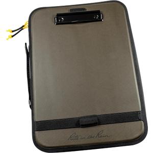 Rite in the Rain Monsoon Command Desk, 13 x 9.7, Zippered and Water Resistant TPU Fabric, Side Handle (No. 298) (Green & Black) Rite in the Rain Monsoon Command Desk, 13 x 9.7, Zippered and Water Resistant TPU Fabric, Side Handle (No. 298) (Green & Black)
