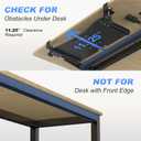 suptek Keyboard Tray Under Desk Pull Out with C Clamp Mount, Computer Keyboard & Mouse Tray, 25.6 (30 Including Clamps) x 11.8 inch Slide-Out Platform Computer Drawer for Typing, Black, DSF1