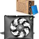PHILTOP 621493 Radiator Cooling Fan Assembly, Compatible with 2011-2013 Sorento, 2010-2012 Santa Fe, Replace # 621493, 253801U201, 253801U200, 253801U100