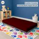 Cot Fitted Sheet 30 x 75, 100% Egyptian Cotton, 1 PC Cot Size Bottom Sheet Only, Perfect for Narrow Twin, Camp Bunk, Army Cots, Trifold Mattress, Camping Cot, Guest Bed Replacement(Burgundy)