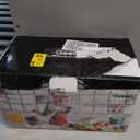 Geedel Rotary Cheese Grater, Kitchen Mandoline Vegetable Slicer with 3 Interchangeable Blades, Easy to Clean Rotary Grater Slicer for Fruit, Vegetables, Nuts (White)