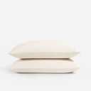 Mayfair Linen 100% Viscose Derived from Bamboo Pillow Cases - King Size Set of 2, Silky Soft, Breathable, Organic, Cooling Luxury Pillow Cover - Ivory