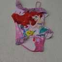 Disney Mickey and Friends Girls One Piece Swimsuits Ruffles Swimwear Beach Sport Bathing Suit (2T, Pink-1)