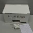 Large Trash Bag Holder Dispenser, Metal Garbage Bag Dispenser Roll Holder, Kitchen Trash Storage Organizer for Under Sink, Wall Mounted or Countertop, White (1 Pack-L (10"x6"x6"))