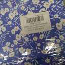 PLOKNRD Women's Casual Dress Summer Short Sleeve T-Shirt Dress Crew Neck Basic Dresses 2025 (Blue White Flower, Size XL)