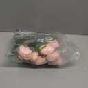 Flojery 10pcs Artificial Rose Flowers Long Stem Fake Silk Roses for DIY Wedding Bouquet Table Centerpiece Home Decor (Light Pink)