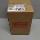 Ribbed Glass Pitcher With Lid and Spout, Glass Water Jugs With Handle, Water Carafe for Hot and Cold Beverage, Brew, Iced Tea, lemonade, Juice, Coffee, Milk, 1.4 Liter 47 Ounce, Borosilicate