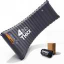 ZOOOBELIVES Extra Thickness Inflatable Sleeping Pad with Built-in Pump, Most Comfortable Camping Mattress for Backpacking, Car Traveling and Hiking, Compact and Lightweight - Airlive2000 (Nightshadow Gray)