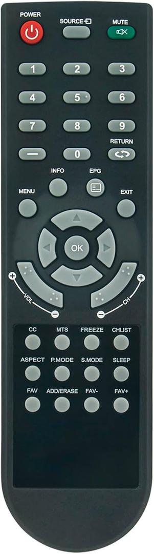Replace Remote Control Proscan LED TV PLED2435A PLED2435B PLED3792A PLEDV1948A PLED1960A PLED2243A-G PLEDV2213A PLEDV2213B PLED2402A PLD3283C