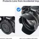 Lens Hood for Canon RF 28mm F 2.8 STM, Reversible Lens Shade Replace Canon EW-55 Lens Hood, Compatible with 55mm Filters and 55mm Lens Cap