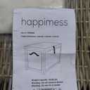 happimess HPM9004B Michael 35" Wicker Storage Trunk, Collapsible for flat storage, Rattan-Kubusoft Gray, Coastal for Office, Dorm Room-LivingRoom, Bedroom, Dining Room, Natural