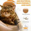 Cat Dog Grooming Vacuum Kit with Brush, Low-Noise Pet Hair Shedding Trimming Grooming for Indoor Cats Dogs, 4 in 1 Pet Vacuuming Groomer for Long or Short Haired Kitten Accessories(White)
