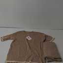 Tanming Sweater Sets Women 2 Piece Lounge Sets Short Sleeve Knit Pullover Tops Wide Leg Pants, Size: Medium