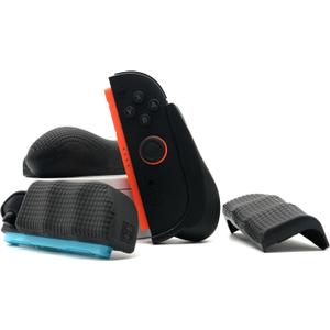 Comfort Felt Grips for Nintendo Switch 2 Joy Cons 2 | Slim and Thick Slide On | Gaming Handheld Ergonomics with Textured Pattern by JCSFY (Slim & Thick Pairs)