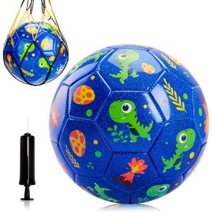 U&C Planet Size 2 Size 3 Soccer Ball for Toddler and Kids, Cartoon Ball for Girls and Boys Age 2 and up, Indoor Outdoor Games with 1 Pump, 1 Mesh Bag, and 1 Gift Box