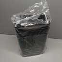 Can Garbage Can Touch Free Automatic Sensor Waste Bin Plastic Kitchen Can with Fingerprint-Resistant Lid for Home Kitchen, Set of 3 (Black)